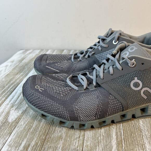 On Cloud X Womens Rock Sea Gray Athletic Running Shoes Size 9.5 - Picture 2 of 14
